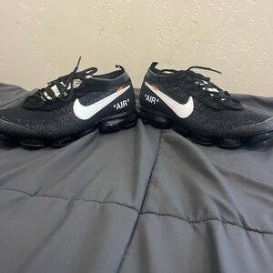 Nike Black and White Vapormax off white